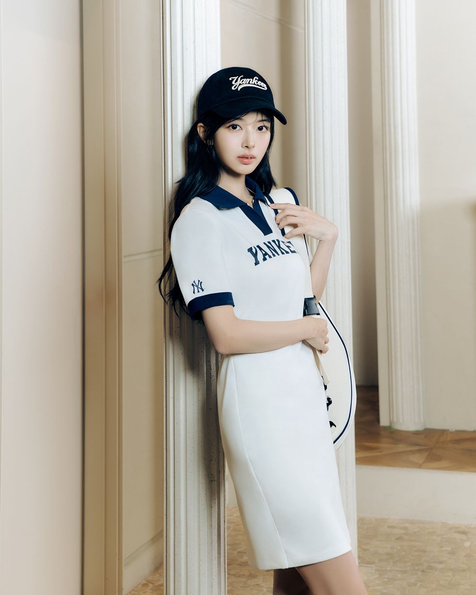 mlb潮流品牌2024夏季t shirt系列varsity短袖polo裙